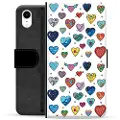 Mtp Products iPhone XR Premium Lommebok-deksel - Hjerter