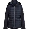 Ralph Lauren for woman. 297979536003 Quilted jacket with navy funnel collar (XS), Blue, Casual, Recycled Polister, Sustainable