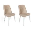 Hannah Home Hanah HomeStol Alfa 2 stk.BeigeStolerFra Homeroom