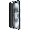 Belkin ScreenForce InvisiGlass - Skjermbeskyttelse for mobiltelefon - behandlet - glass - med personvernsfilter - 2-veis - for Apple iPhone 14 Pro, 15, 16