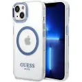 GUESS Guhmp14mhtrmb Iphone 14 Plus15 Plus 6.7 Niebieski Outline Telefondeksel