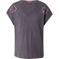 Scotch & Soda Embroidered Kort Ermet V-hals T-skjorte