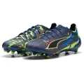 Puma ULTRA 6 ULTIMATE DARE TO FG Football Boots Unisex, Shoes, Persian Blue/Aged Silver/Black, 44.5