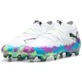 Puma FUTURE 8 ULTIMATE Brilliance FG Football Boots Women, Shoes, White/Fizzy Apple/Bright Aqua, 39