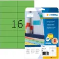 Herma 4554, Grønn, Rektangel, A4, Universell, Matte, Laser/Blekkskriver