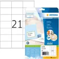 Herma Premium - Papir - matt - permanent selv-adhesiv - hvit - 70 x 42 mm 525 etikett(er) (25 ark x 21) laminerte etiketter