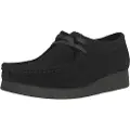 Clarks for woman. 26174746 Wallabee EVO Shoe leather shoes black (35.5), 1 to 3 cm, Suede, Laces, Casual