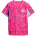 Puma Manchester City 25/26 Goalkeeper Jersey Youth, Clothing, Pink Pes/Aquatic, 9-10Y