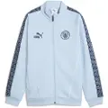 Puma Manchester City KING Anthem Jacket Youth, Clothing, Silver Sky/Deep Navy, 13-14Y