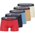 Ralph Lauren for man. 714864292019 Set of 5 multicoloured classic stretch cotton boxer shorts (XL), Homewear, Multicolor