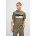 Hugo Boss for man. 50512998 Logo T-shirt green (M), Casual, Cotton, Short sleeve