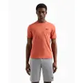 EA7 for man. 8NPT25_PJVPZ Core Identity Pima orange T-shirt (XXL), Casual, Sport, Cotton, Multisport, Short sleeve