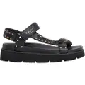 Pepe Jeans for woman. PLS90678 Pola Metal Sandals black (38), 1 to 3 cm, Velcro