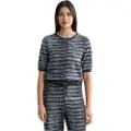 Scotch & Soda Lurex Jacquard Knitted Kortarmet T-skjorte