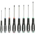 Bahco Ergo Skrutrekkersett Med Gummihåndtak Spor Phillips Pozidriv Og Torx 8 Enheter