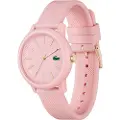 Lacoste for woman. 2001213 Analogue Watch 12.12 pink (OSFA), Casual, Silicone, Strap