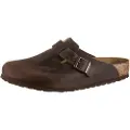 Birkenstock for man. 860131 Leather Clogs Boston brown (46), Flat, None, Casual