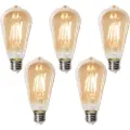 LUEDD Sett med 5 E27 dimbare LED-pærer ST64 gull 5W 450 lm 2700K