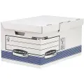 Fellowes Bankers Box - Lagerboks - for Folio - white with blue band