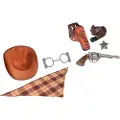Generico Cowboysett Med Revolver + Hatt 72x37 Cm
