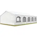 TOOLPORT 5x10 m partytelt, PE-presenning, hvit
