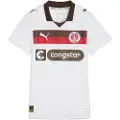 Puma FC St. Pauli 25/26 Away Jersey Women, Clothing, White/Espresso Brown, XL