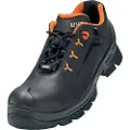 Uvex 2 MACSOLE, Unisex, Voksen, Vernesko, Sort, Oransje, EN, ESD, FO, HI, HRO, S1P, S3, SRC, Hurtigsnører