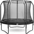 Salta Premium Black Edition, Trampoline over bakken, Rund, 100 kg, 5 år, Safety net, Sort
