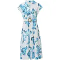 Salsa Jeans Floral Print Regular Fit Midikjole