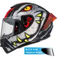 Nzi Trendy 3 Stream Raptor Clear+tinted Visor Fullface-hjelm