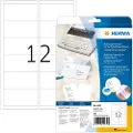 Herma - Permanet adhesiv - hvit - 94 x 47 mm 240 etikett(er) (20 ark x 12) adresselapper