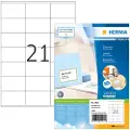 Herma Premium - Papir - matt - permanent selv-adhesiv - hvit - 70 x 42 mm 2100 etikett(er) (100 ark x 21) laminerte etiketter