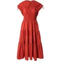Scotch & Soda Gathered Tied Kortermet Midi-kjole