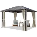 TOOLPORT 3 x 3,65 m paviljong, inkl. 4 sidepaneler creme