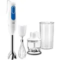 Braun Multiquick 3 MQ3025WH Spaghetti - Håndmikser - 700 W - hvit/blå