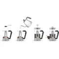 Bialetti Smart, 1 l, Glass, Plast, Sort, Gjennomsiktig