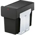Hailo Innebygd avfallsbeholder EcoLine Design L / 2x14L / svart 030310100