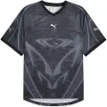 Puma PUMATECH All-Over Print Relaxed Football Jersey Unisex, Clothing, Black/Aop, M