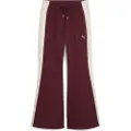 Puma T7 Flared Pants Women, Clothing, Ruby Shimmer, S