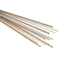 Reely Messing Firkant Rør (L x B x H) 500 x 8 x 8 mm Indvendig diameter: 6 mm 1 stk