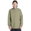 Timberland Solid Poplin Skjorte Med Lange Ermer