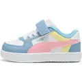 Puma Caven 2.0 Block Sneakers Toddlers, Shoes, White/Pinkscape/Cool Blue, 22