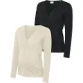 Mamalicious Kerrie Tess Maternity Langarmet T-skjorte 2 Enheter