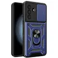 Mtp Products Samsung Galaxy A56 Hybrid-deksel med Roterende Ring med Kameraskjold - Blå