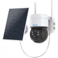 Mtp Products Escam QF170 Solcelledrevet PTZ-sikkerhetskamera med PIR-bevegelsesdeteksjon