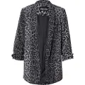 Pieces Boss 3/4 Printed Blazer