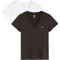 Levi's Perfect Kort Ermet V-hals T-skjorte 2 Enheter