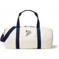 Ralph Lauren for man. 405974610003 Canvas travel bag with off-white embroidery (OSFA), Casual, Cotton