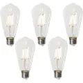 LUEDD Sett med 5 E27 dimbare LED-pærer ST64 Klar 5W 600 lm 2700K
