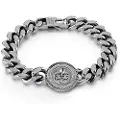 GUESS 11 Mm Curb 4dc Giglio-dots As Armbånd